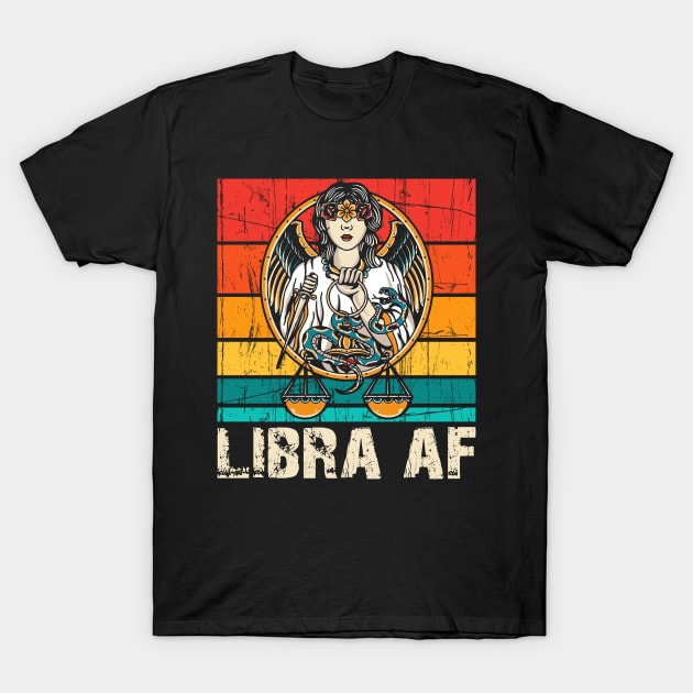 Libra Zodiac Sign horoscope astrology T-Shirt by Xonmau